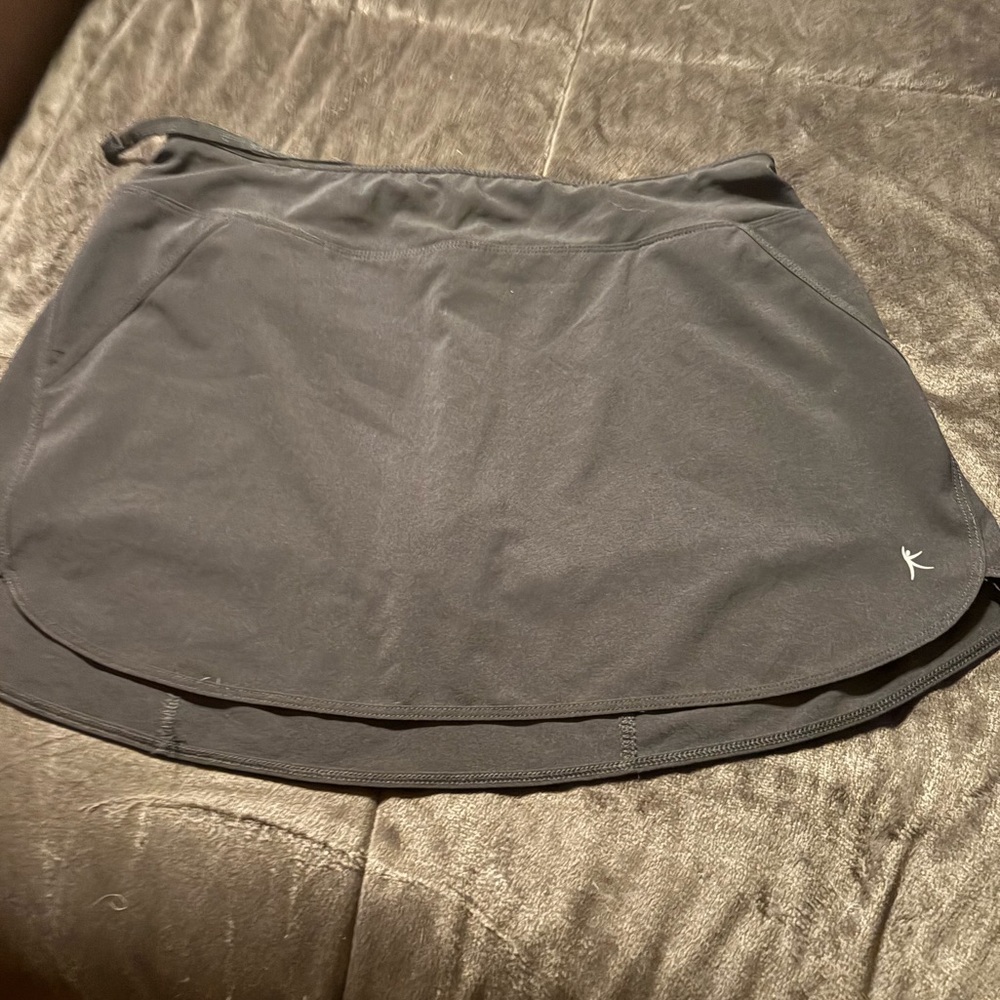 Danskin Now Athletic Black Skirt with Built-In Shorts